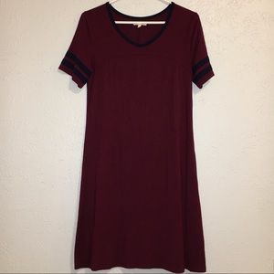 Maurices Maroon T-Shirt Dress